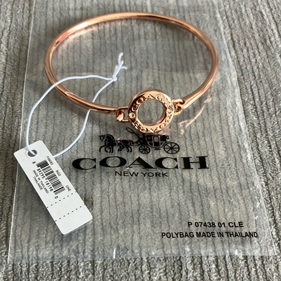 Coach Jewelry - Coach Rose Gold Bangle Bracelet